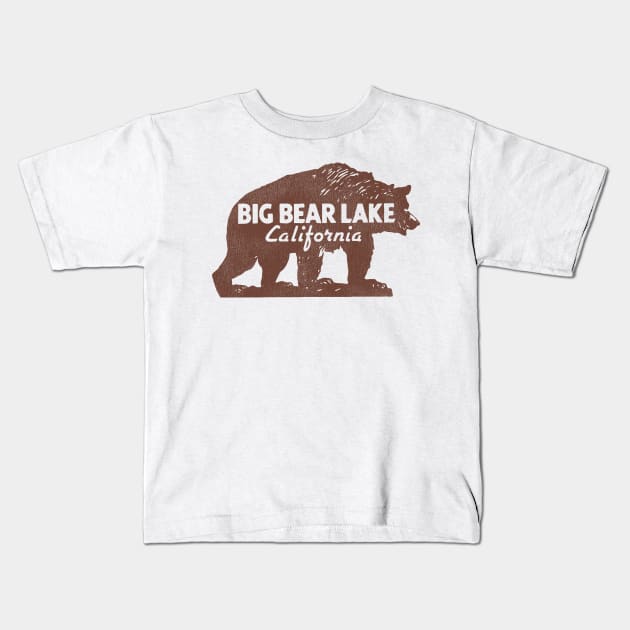 Big Bear Lake California Kids T-Shirt by darklordpug